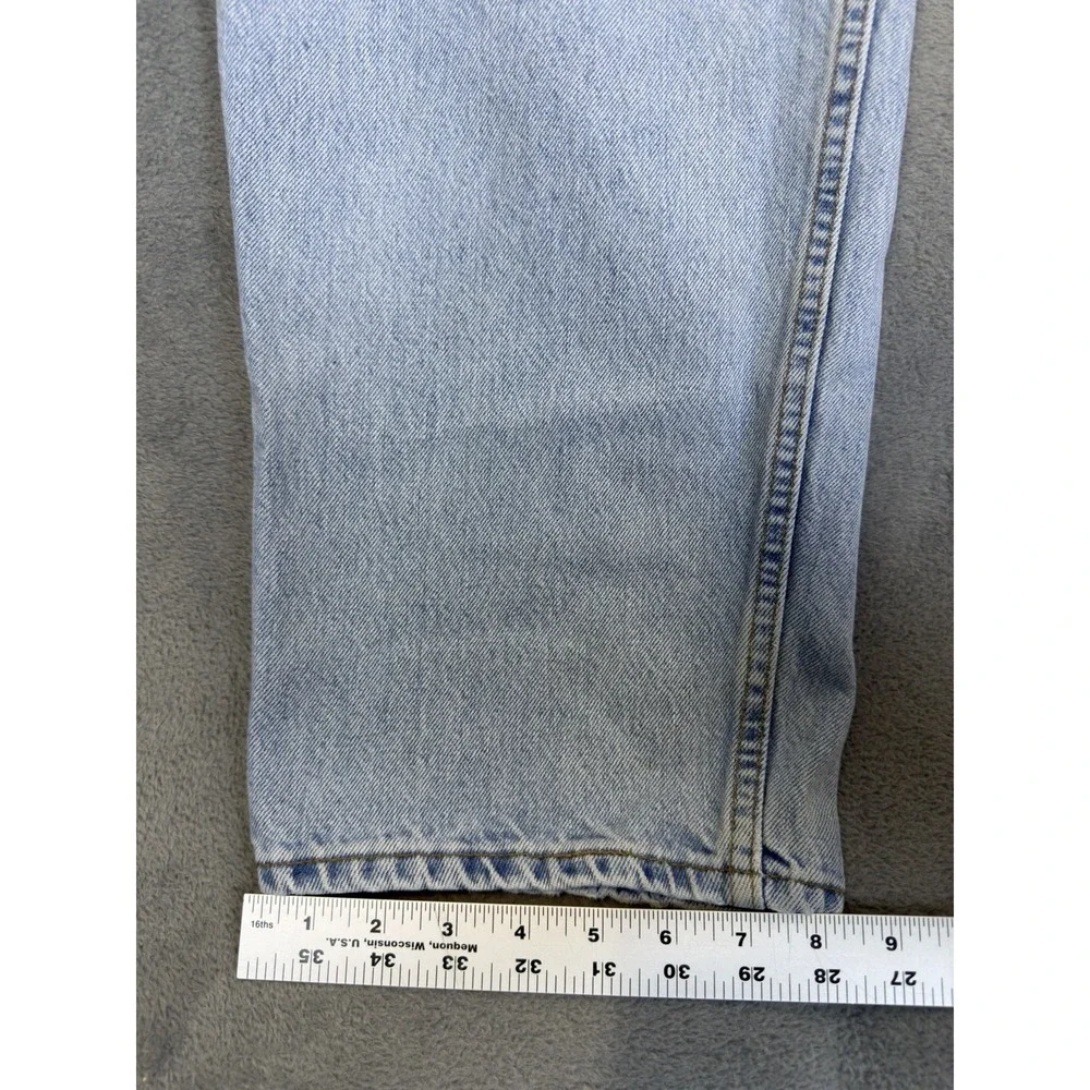 Vintage Levis Jeans Mens 38x34 Blue Light Wash 570 Taper Baggy Made‎ In USA 90s